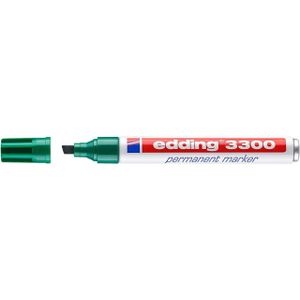 EDDING Permanent Marker 3300, mit Keilspitze, 1 Stück, grün