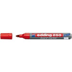 Edding - E-250 Whiteboard marker - Kleur 002 Rood - 1,5-3mm - Rond