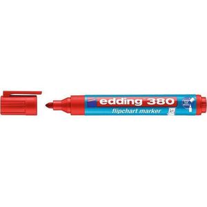 Viltstift Edding 380 Flipover Rond 1.5-3mm Rood - Omdoos A 10 Stuk - 10 Stuks