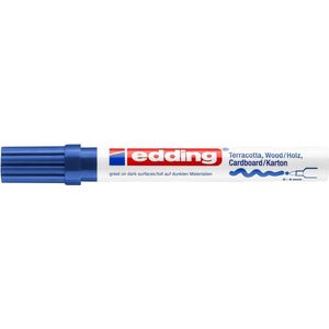 Edding 4000 deco / matlak marker | blauw | ronde punt | 2-4 mm