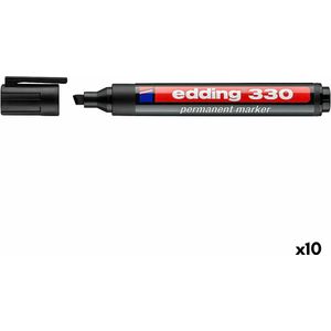 Viltstift edding 330 schuin 1-5mm zwart | 10 stuks