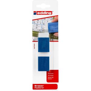 Gum edding R20 kunststof 45x24x10mm wit met blauwe houder [10x]