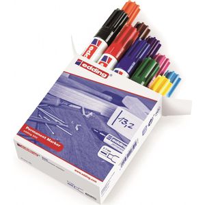 edding Permanent marker edding 500, navulbaar, 2-7 mm, gesorteerd