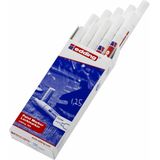 Viltstift edding 780 lak rond 0.8mm wit | Omdoos a 10 stuk | 10 stuks