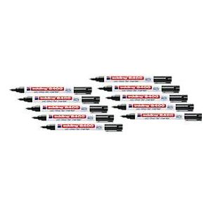 Cd marker edding 8400 rond 0.5-1.0mm zwart | 10 stuks