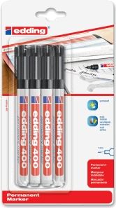 VILTSTIFT EDDING 400 ROND 1MM ZWART -VILTSTIFTEN 4-400-4-1001