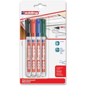 10 x Edding Permanentmarker edding 400 Blisterverpackung VE=4 Stück so