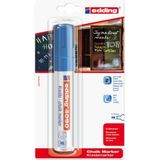 Krijtstift Edding 4090 Window Blok 4-15mm Blauw - Blister A 1 Stuk