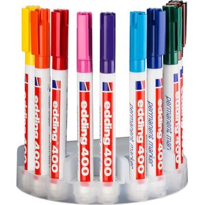 Edding 400 Permanent Marker - 10 Markers - Diverse Kleuren - Watervast - Alcoholstift