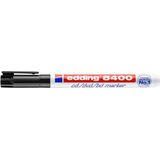 Edding 8400/2 Cd/Dvd/Bd Marker Blister - Zwart - 0,5-1mm - 2 Stuks