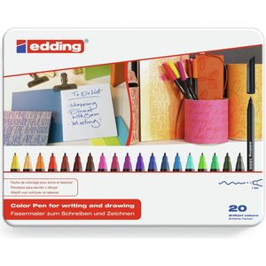 edding - Professionele Tekenstift - Ronde Punt - Waterbasis Inkt - Lichtbestendig