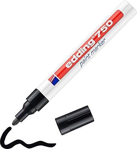 Glanzlack-Marker edding 750 2-4mm schwarz Blister