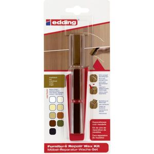 Möbel-Reparaturwachs-Set 8901 nussbaum Wachs - Edding
