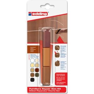 edding 8901/1 Reparatiewas voor meubels blister - kleur: kersenhout