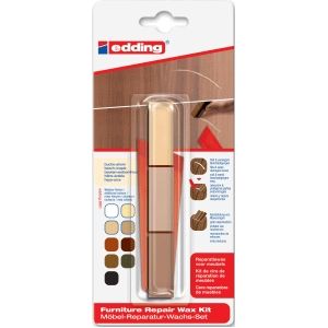 edding 8901/1 Reparatiewas voor meubels blister - kleur: beuken-esdoornhout