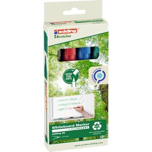 Whiteboardmarker 28 EcoLine sortiert Strich-B.1,5-3mm Rundspitze 4-28-4 - Edding