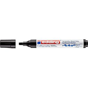 Edding kalligrafie marker - 001 Zwart