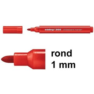 Edding 366 mini whiteboard marker rood (1 mm rond)