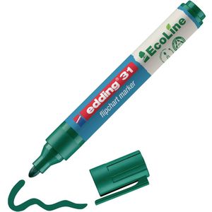 Flipchartmarker edding 31 EcoLine nachf&#252;llbar 1,5-3mm gr&#252;n
