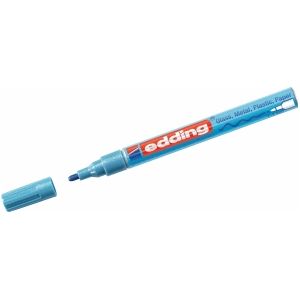 Edding Glanslakmarker 751 Rond 1-2 Mm Aluminium Lichtblauw
