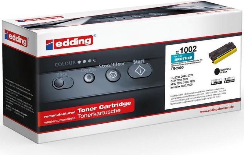 Edding Toner kompatibel mit Brother TN 2000 black