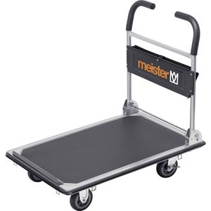 Meister - Platformwagen - Inklapbaar - Tot 300 kg Draagkracht - Parkeerrem - Zwenkwielen - Anti-Slip Coating