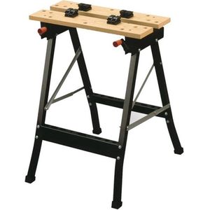 Meister - 9079100 Werkbank - Zwart - Inklapbaar - Verstelbaar - 150 Kg Draagkracht