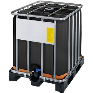 IBC-container met UV-bescherming, UN-goedkeuring, containerkleur zwart