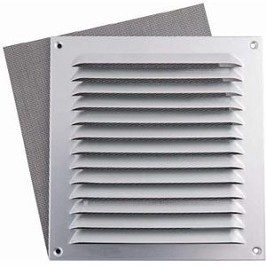 Upmann 54602 weerbestendig rooster 200 x 200 aluminium geanodiseerd. met vliegenbescherming