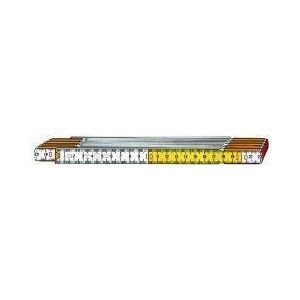 Stabila 1231 Duimstok - hout - wit/geel - 3m