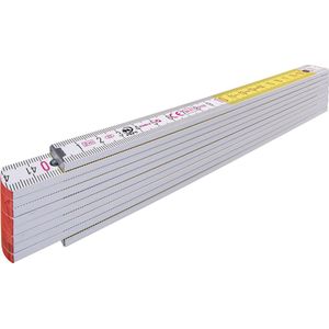 COM-FOUR® 5x mini duimstok van kunststof, 1 meter duimstok met 10 secties, metrisch en in zwart (5 stuks - 1m zwart