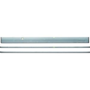 AL2L Licht metalen rechthoekig profiel met plastic eindkappen, Profiel cross-section: 18 x 95 mm  100cm