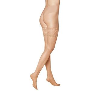 KUNERT Satijn Look 15 zelfklevende kousen voor dames, Kasjmir 0540