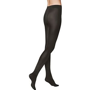 KUNERT Mystique 100, ondoorzichtige panty, met drukvrije feel-good band, zwarte damespanty, mat, 100 den, antraciet, 38/40