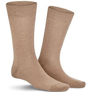 KUNERT Clark herensokken, drukvrije tailleband, beige-gemêleerd. 8320, 43-46 EU