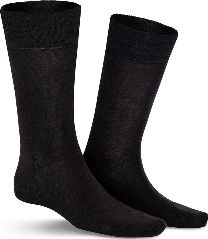 Kunert - WOOL CARE - Heren Sokken - Anthra-mel - 98% Wol