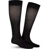 KUNERT - Fly&Care - Kniekousen - Antraciet Melange - Steunklasse III, 11-14 mmHg