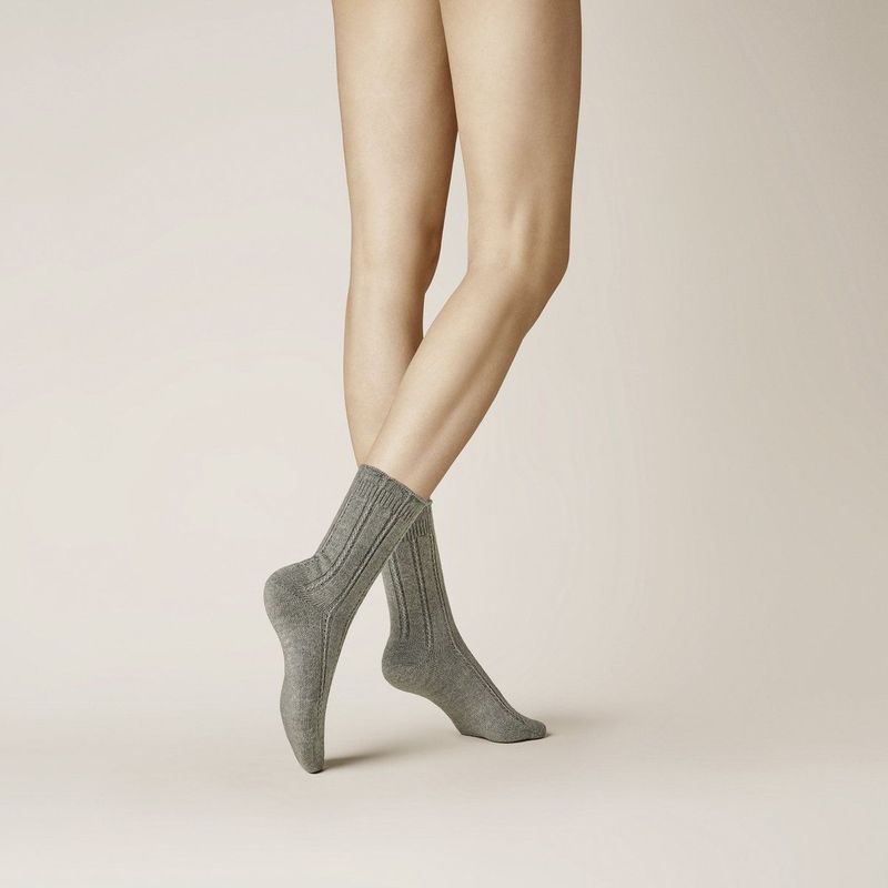 KUNERT - 0170 - Huissokken - Lichtgrijs - 41% Alpaca, 32% Polyacryl, 20% Polyamide, 6% Polyester, 1% Elastaan
