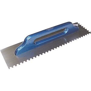 Haromac 10551006 Zwitserse stijltang Made in Germany, 6x6 mm getand, roestvrij, 500 x 130 mm, met houten handvat