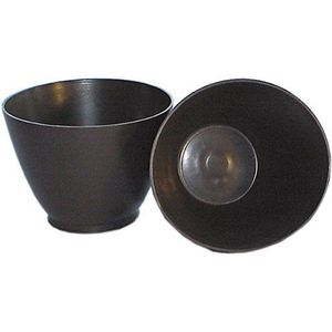 HAROMAC Gipsaanmengbeker, zwart, van rubber, super flexibel, conisch, tegels, gips