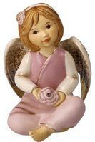Goebel Engelfigur Schutzengel Gloria - Engel der Liebe, Weihnachtsdeko, Höhe ca. 10 cm (1 St), Sammlerfigur, Weihnachtsfigur, Dekofigur aus Steingut