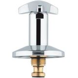 Grohe - Oberteil, dn 15, für UP-Ventile dn 15, Trecorn-Griff, Schubrosette, Markierung Rot, Chrom