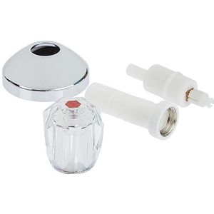 Grohe - Unterputz-Ventil-Oberbau Atlanta T20-80mm Brillant-Griff Mark. Rot, Chrom