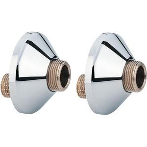 GROHE S-Koppeling - 1/2"" x 3/4"" - Schroefrozet - Kraan onderdelen - 2 stuks