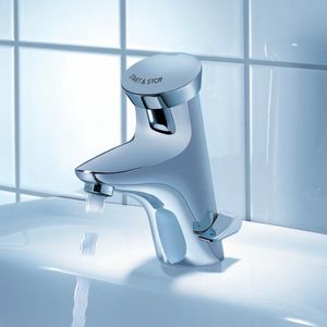 GROHE Eurodisc SE zelfsluitende wastafelkraan 1/2 met menging chroom 36233000