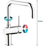 Grohe Minta keukenkraan L-Spout Minta U-SPOUT Chroom