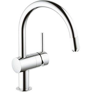 Minta 1-Loch-Einhand-Spültischbatterie, C-Auslauf, Chrom 5,0l/min, Niederdruck - Grohe