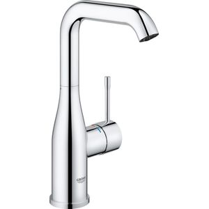 GROHE Essence New Wastafelkraan Opbouw - uitloop 12.7cm - L size - hoge draaibare uitloop - EcoJoy - chroom 23541001