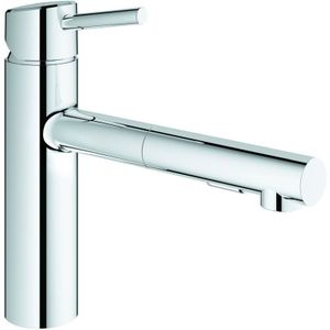 Grohe Concetto 1 Gats Keukenkraan met Medium Uitloop met Uittrekbare Dual Spray Chroom 30273001