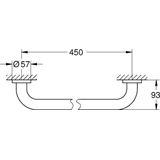 GROHE Essentials Badgreep - 45 cm - Verchroomd - Stevig